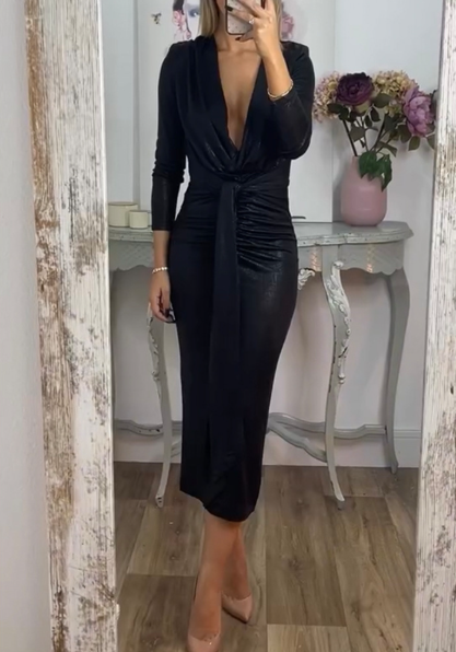 Gleam V-Neck Dress