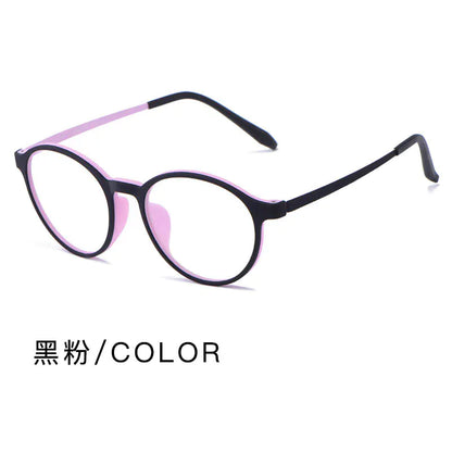 Fashionable Round TR90 Eyeglass Frames - Ultra Lightweight