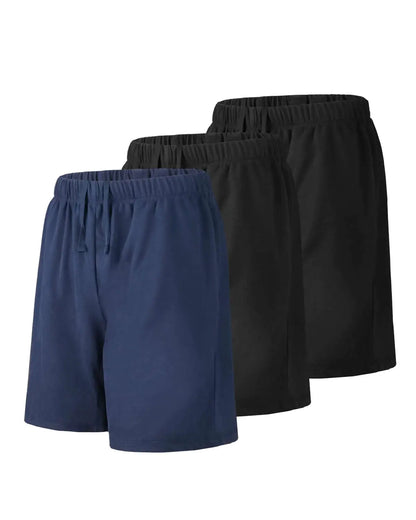 Liloak Multipack Athletic Shorts Men 7 InchCotton Knit Shorts MenMens SweatShorts with Pockets for WorkoutGymRunning