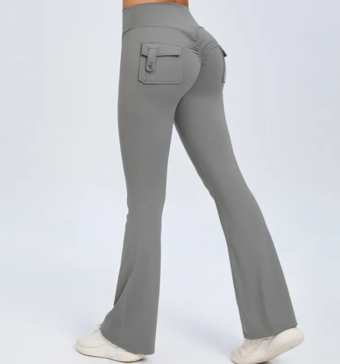 Wide-Leg Sports Leggings