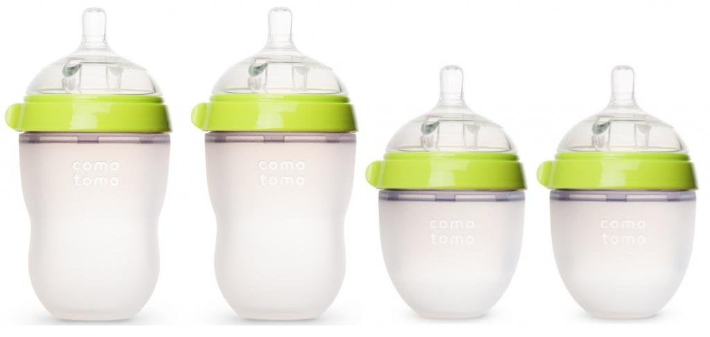 Comotomo 5 oz and 8 oz Baby Bottles 4 Pack
