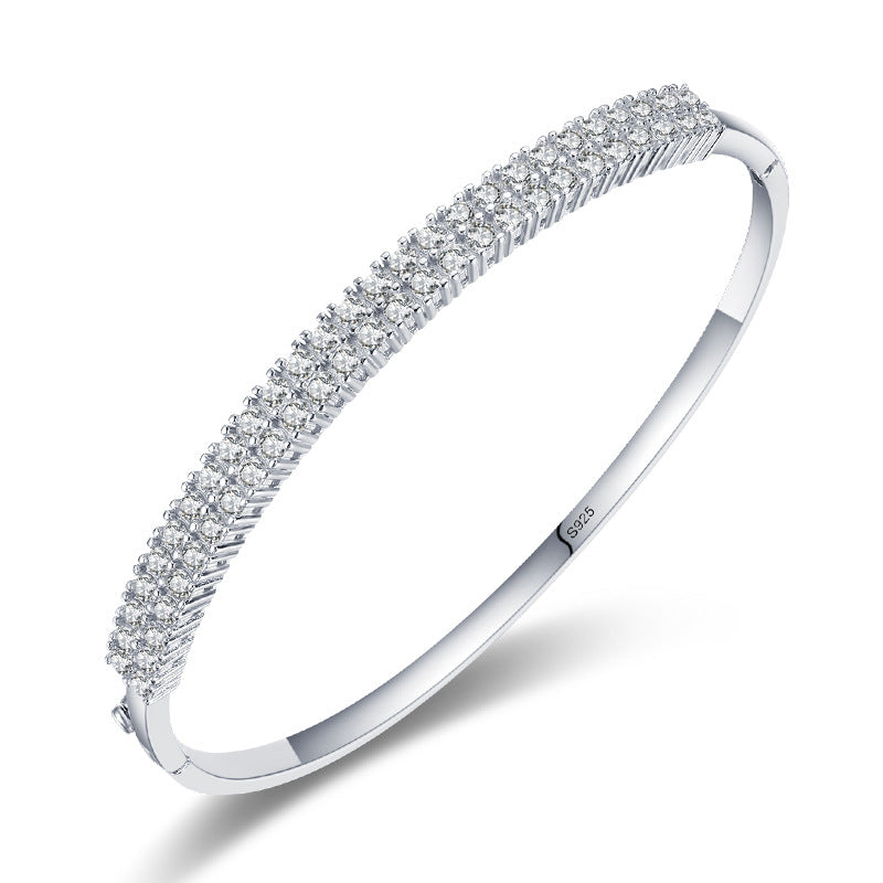 Women's Simple Starry Bracelet with Diamonds