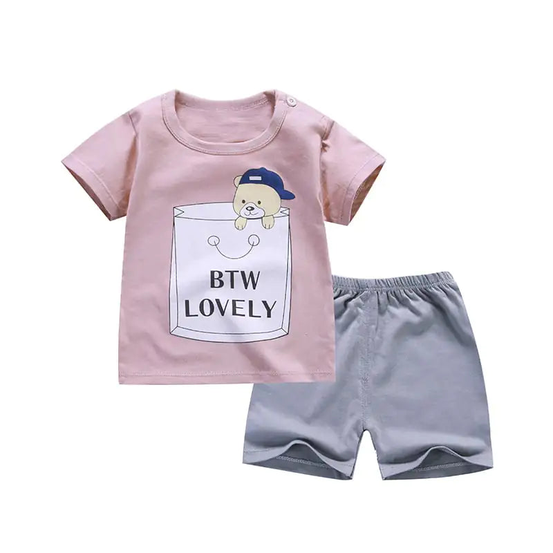 Pure Cotton Korean Baby T-shirts for Boys and Girls