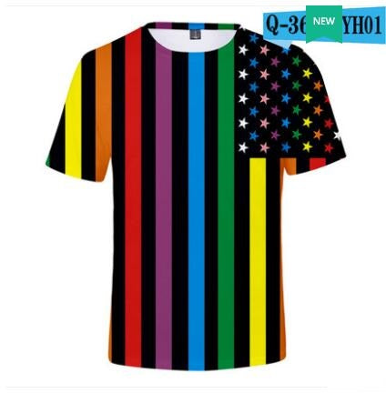 Rainbow Couple Short Sleeve T-Shirts (Matching Set)