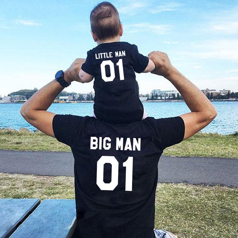 Matching Cotton T-shirts for Parents and Kids