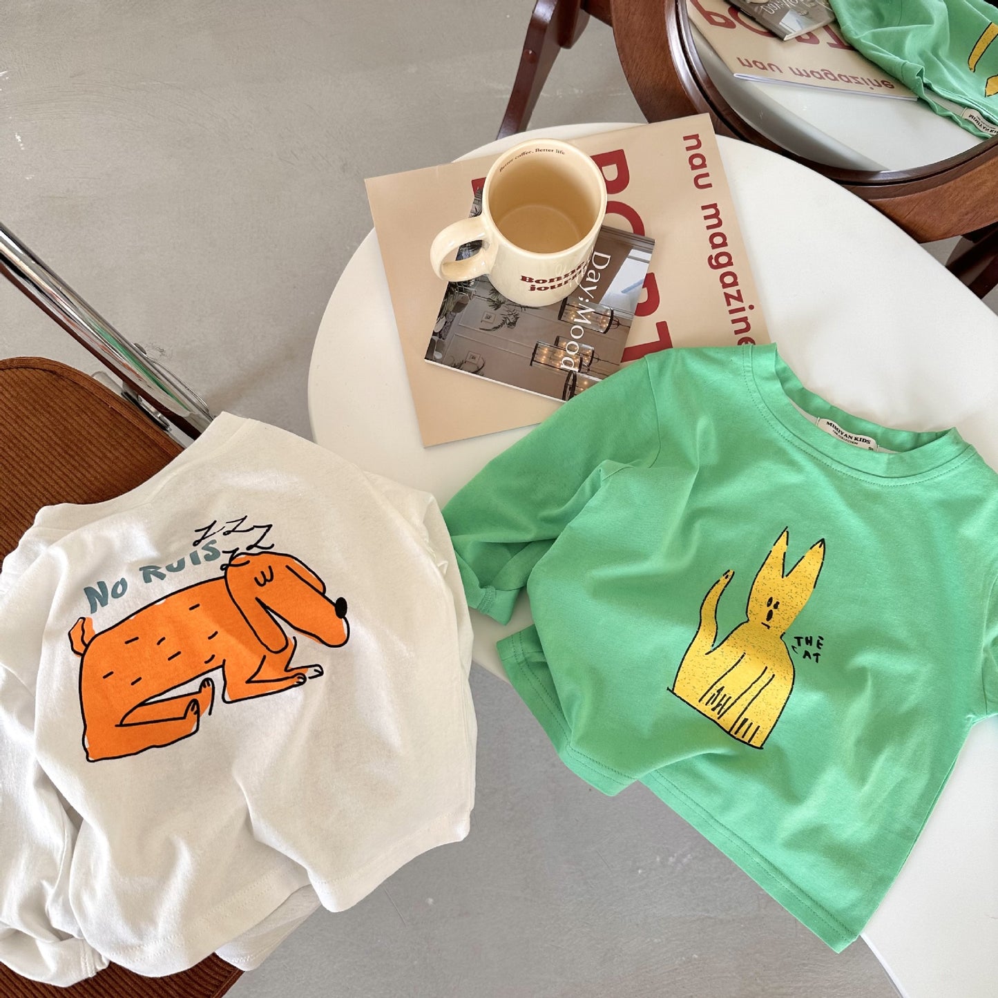 Spring Long Sleeve Cartoon T-Shirts for Kids