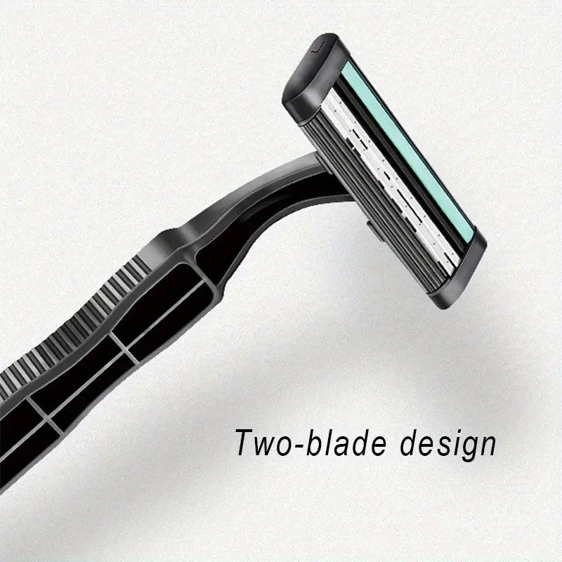 Twin Blade Stainless Steel Disposable Razors for Men