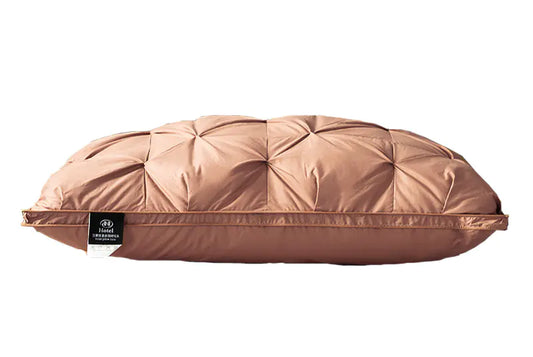 Feather Pillows with White Goose Neck Guards (Pair)