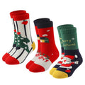 HUMAN FEELINGS Christmas Socks Kid Sock Ultra Thick Warm Socks Boy and Girl winter Socks Cotton Crew Socks 3 Pairs