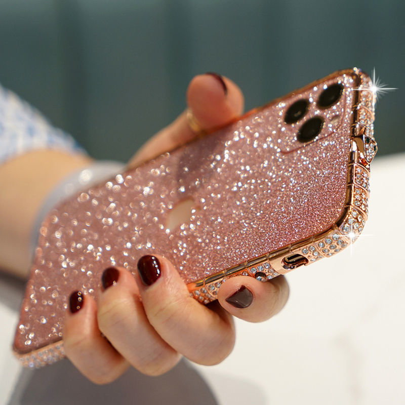 Luxury Glitter Women's Phone Case with Diamonds
