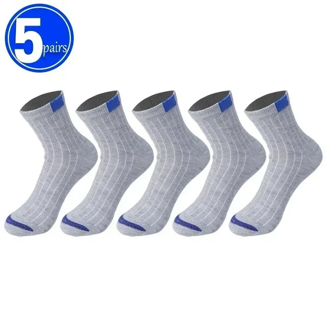 Men's Bamboo Fiber Sports Socks, Breathable & Odor-Free