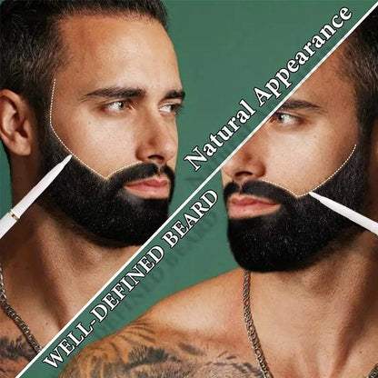 Beard Shaper Kit with Adjustable Stencil and Razors