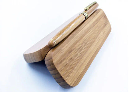 Bamboo Fountain Pen and Ballpoint Pen Gift Set