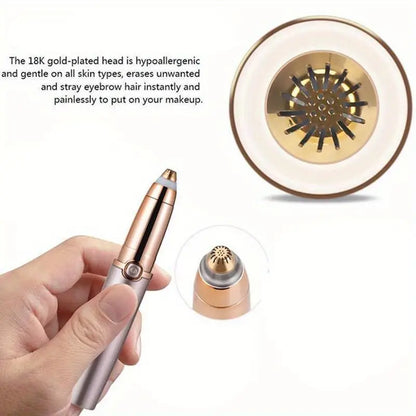 Painless Eyebrow Razors for Women - Battery Powered Shaver