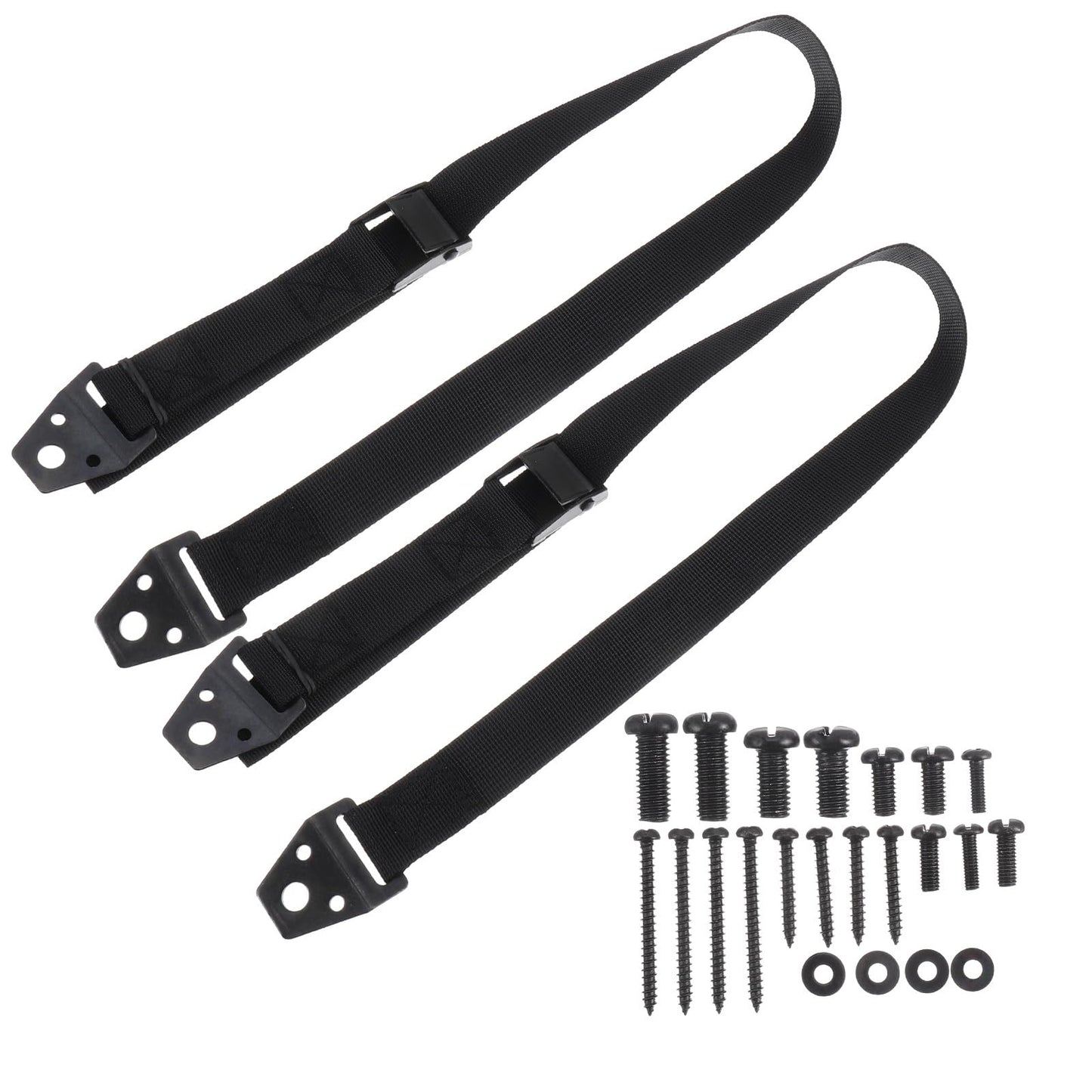 EXCEART Kids Furniture Heavy Duty Leash Anti- Tip Strap 2Pcs Adjustable Resistant TV Furniture Straps Child Safety Straps with Metal Plate Childrens Furniture Baby Furniture