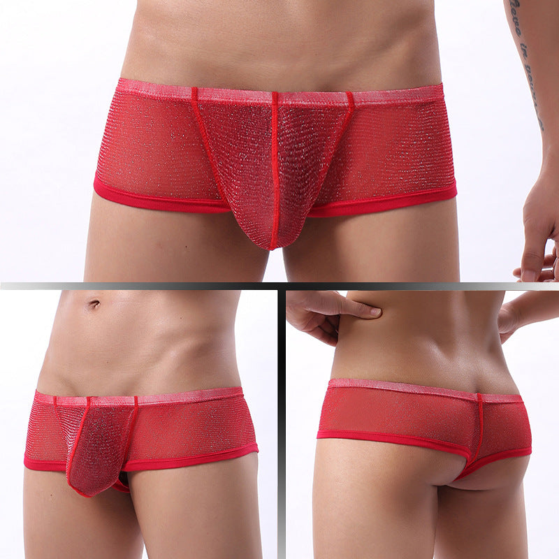 Breathable Mesh Men's Low Waist Underwear