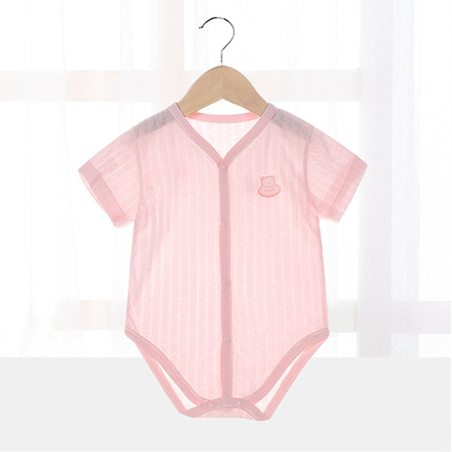 Summer Short Sleeve Newborn Bodysuits for Kids