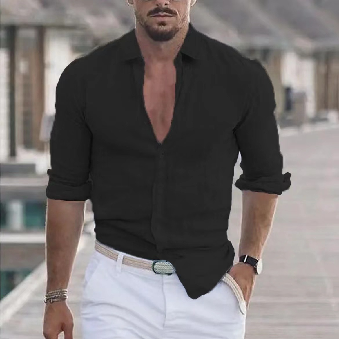 Linen Button-Down Shirt