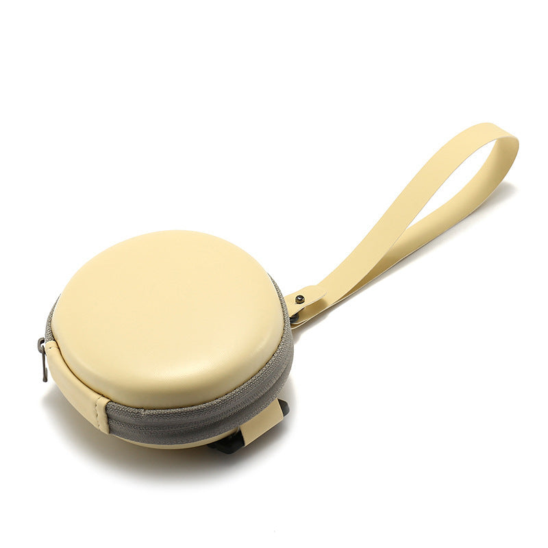 Portable Round Folding Eyeglasses Case with Magnetic Closure
