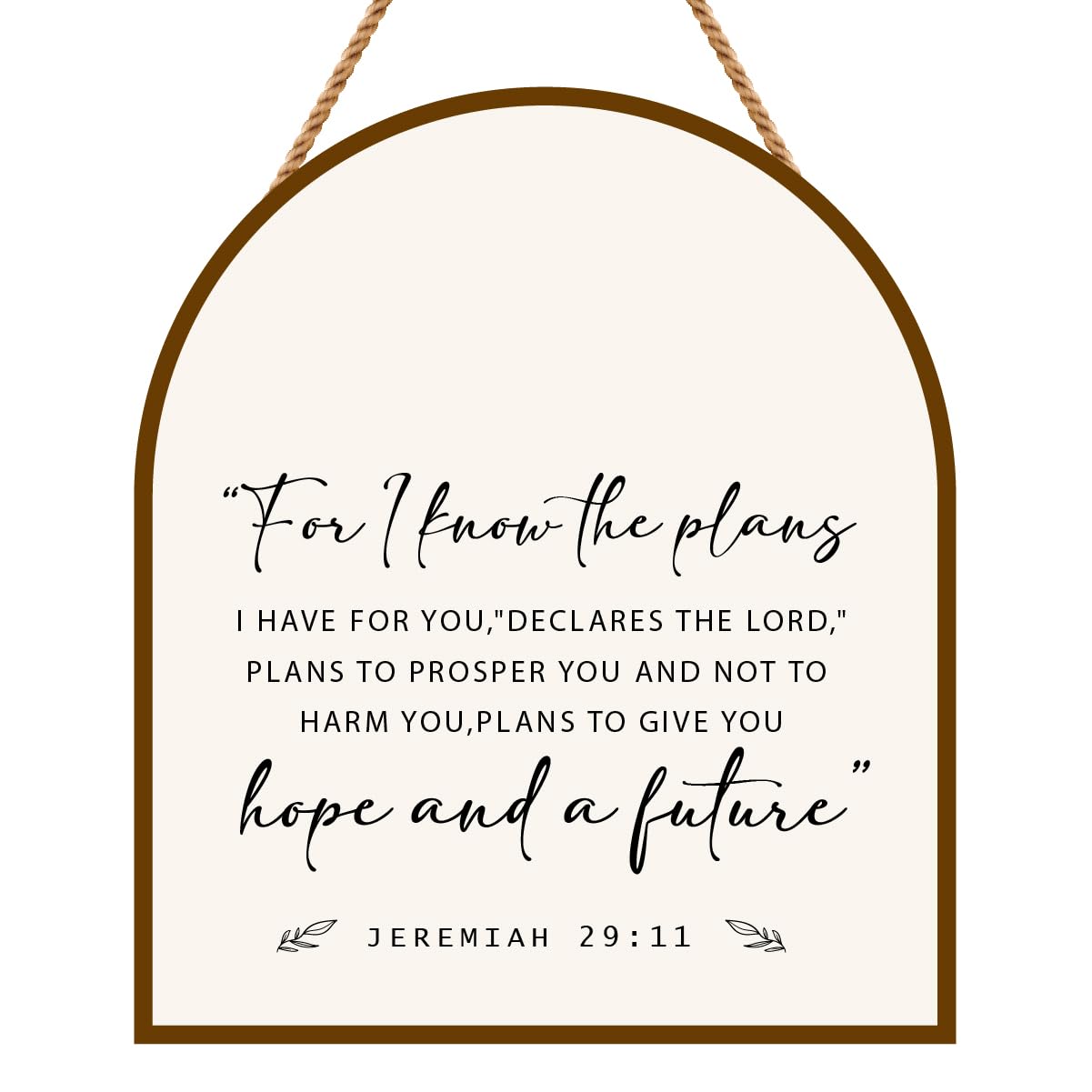 For I Know The Plans Jeremiah 29:11 Bible Verses Wall Decor Scripture Wall ArtBible Wall ArtBible Scripture Wall ArtReligious Wall Art Decor Gifts for Christian Women Men Bedroom Home Wall Decor
