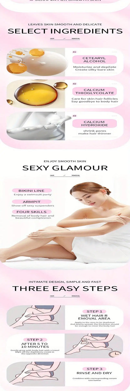 Moisturizing Smooth Hair Shaving Cream for Easy Use