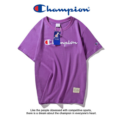 Japanese Style Champion 3D Embroidered Couple T-Shirts