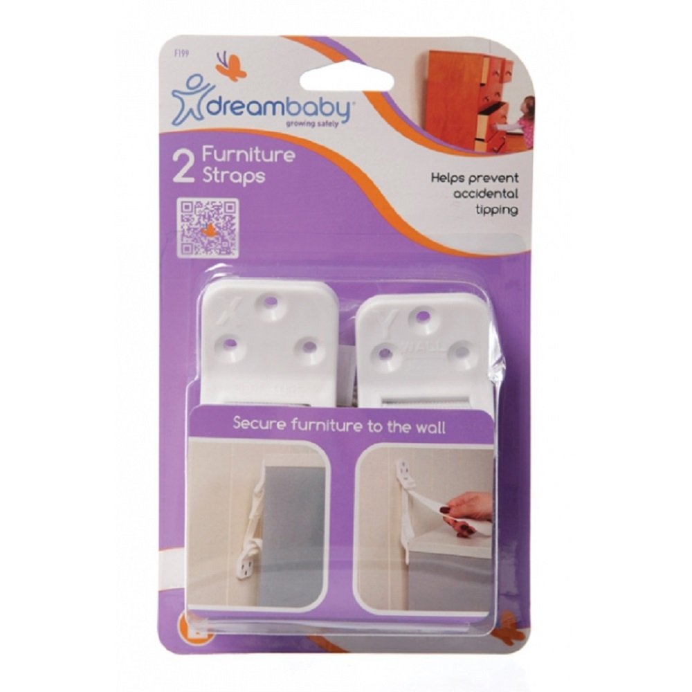 Dreambaby 2 Pack Furniture Straps White