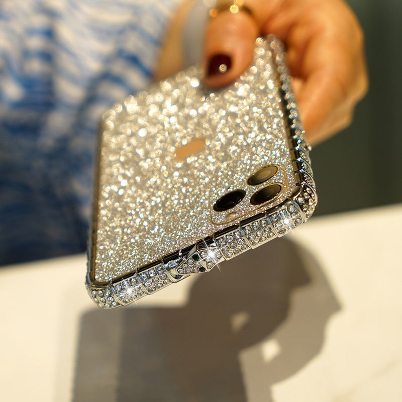 Luxury Glitter Women's Phone Case with Diamonds