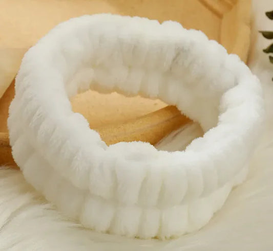 Simple Solid Color Face Wash Headband