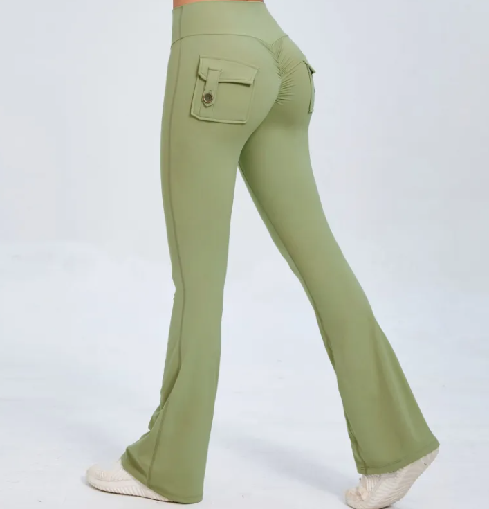 Wide-Leg Sports Leggings