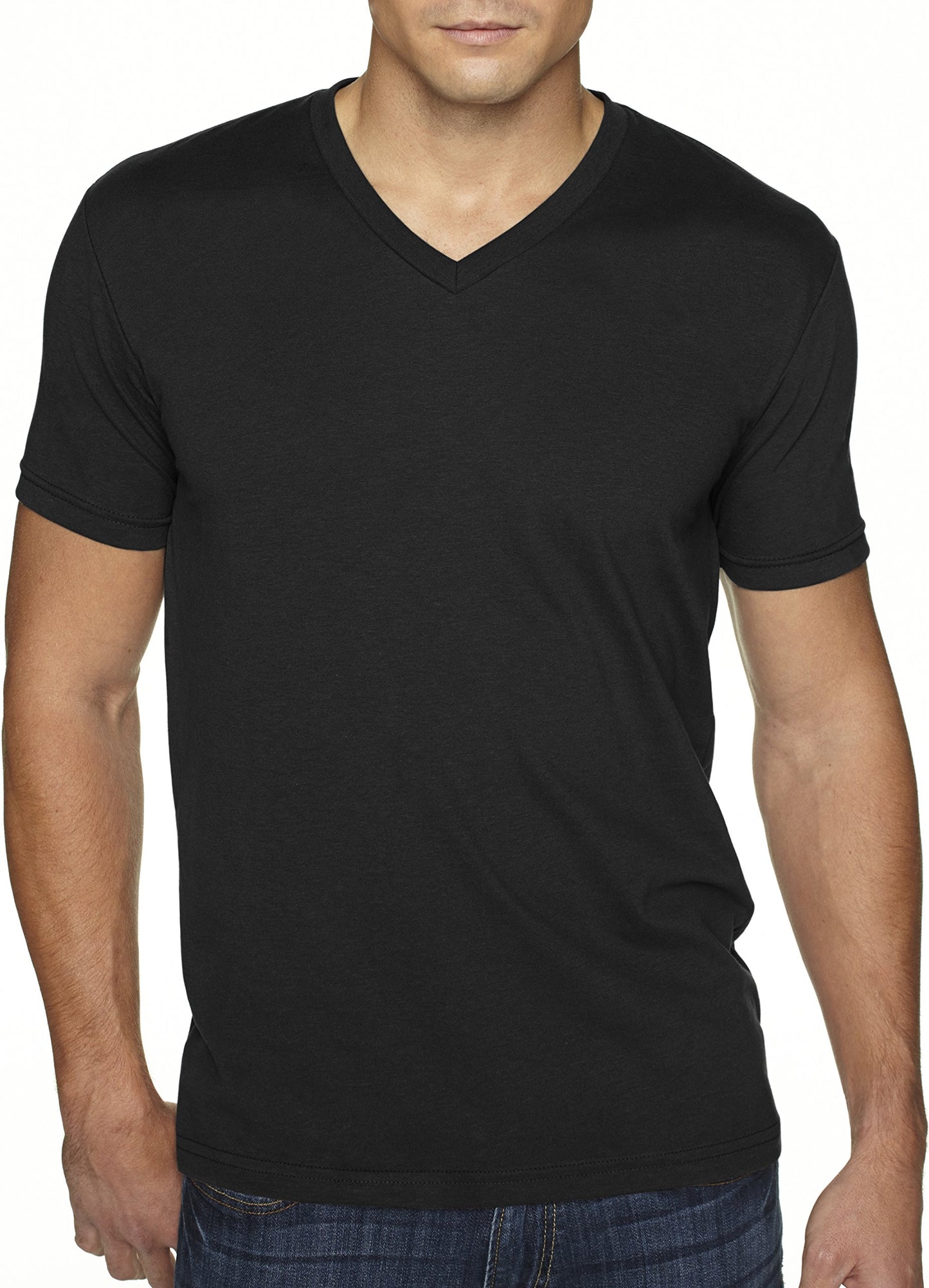 Next Level Mens Sueded L BLACK