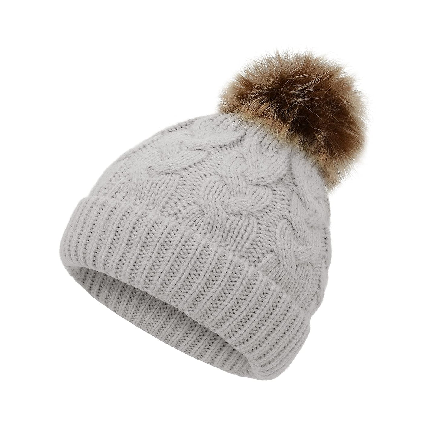 Durio Baby Girl Boy Winter Hat Super Soft Baby Boy Hat Warm Beanies for Baby Boy Knit Beanies for Baby Girl Boy Thick Toddler Beanies E Light Gray One Size