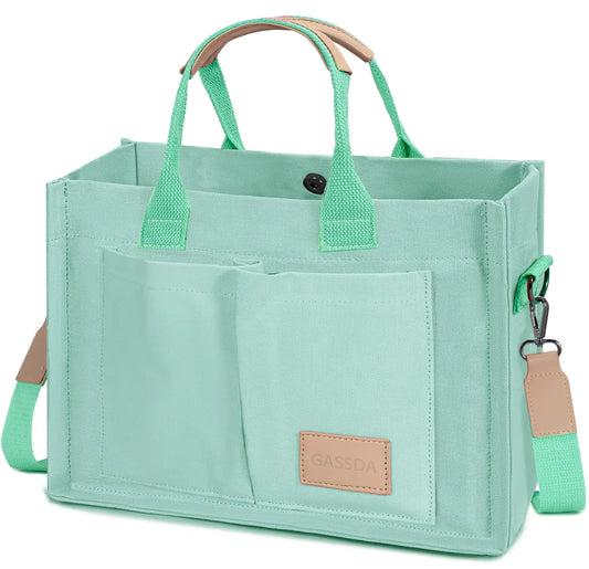 Tote Bags for Women Large Canvas Tote Bag Laptop Work Book Bags Crossbody Bags Handbag Shoulder Travel Messenger Gym Totes