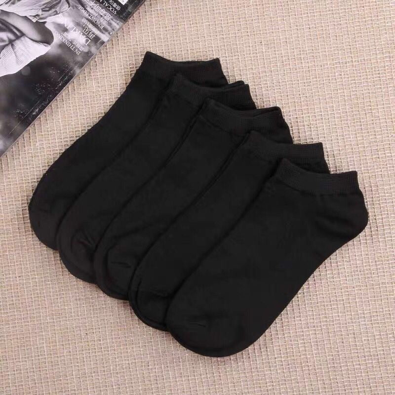 Men's Low-Cut Cotton Shallow Mesh Socks