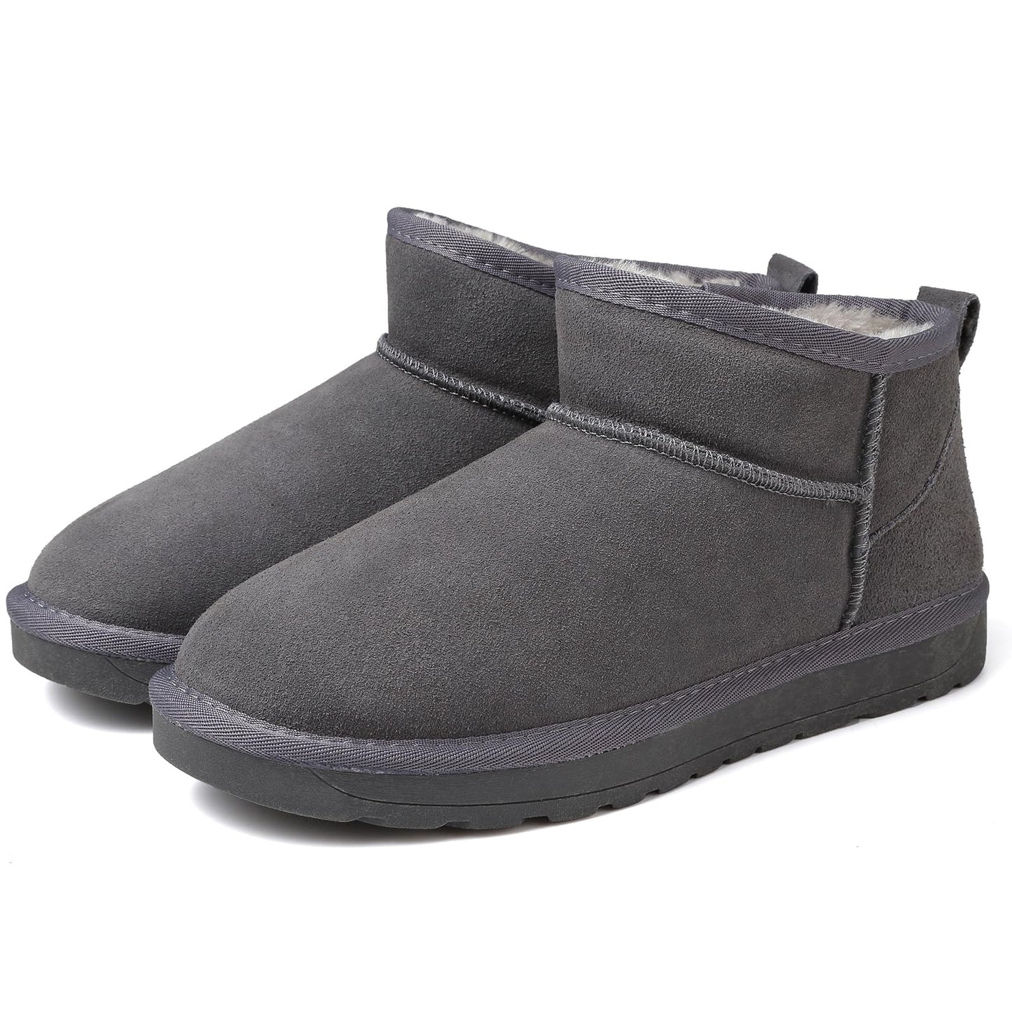 Yozuru Womens Snow Boots Winter Mini Boots Warm Fur Lined Short Boots Classic Suede Slip On Boots Walking Ankle Boots for Women