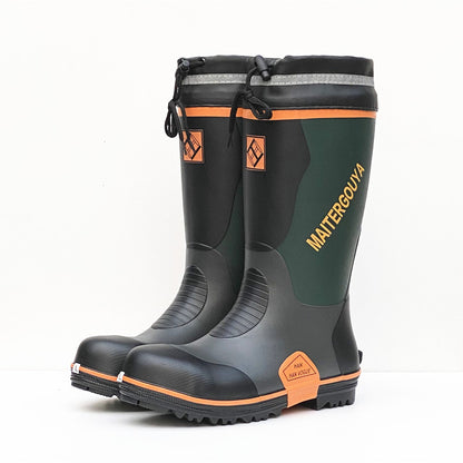 Men's Steel Toe Waterproof Rubber Rain Boots