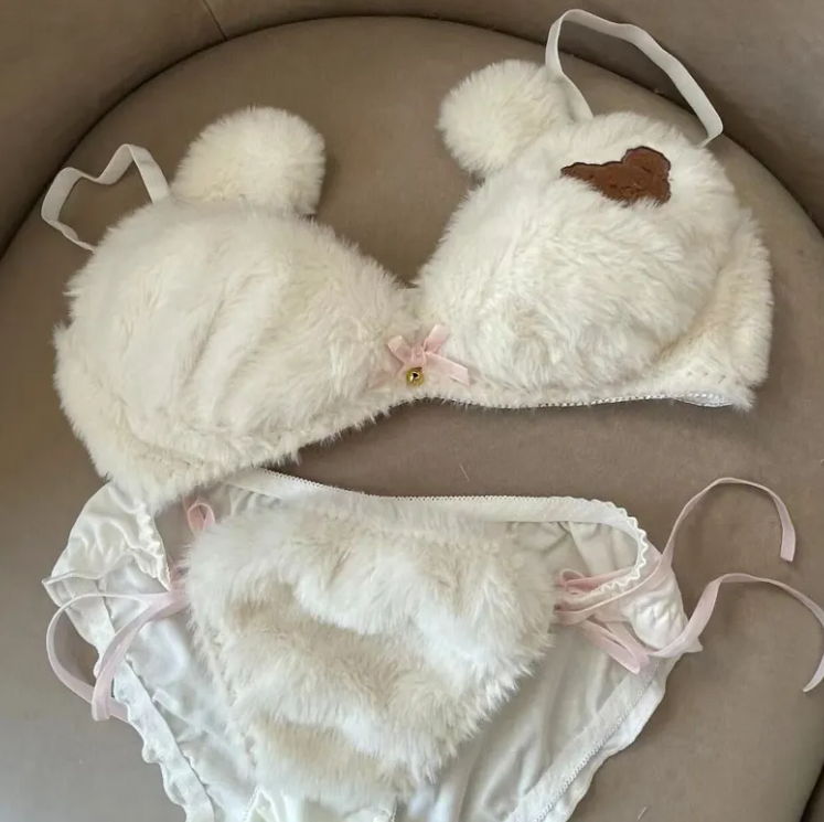 Women's Plush Underwear Suit