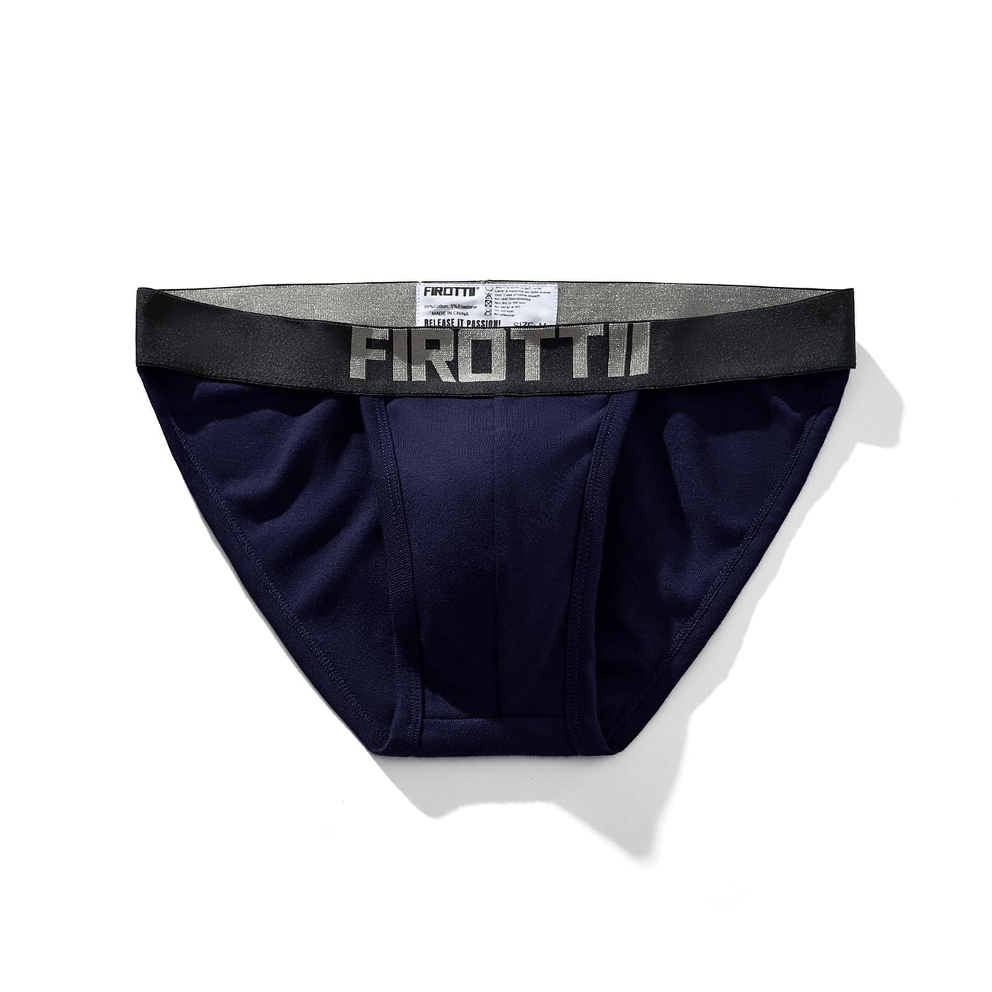 FIROTTII Mens Underwear Briefs Cotton Athletic Breathable Bikini Underwear for Men Navy