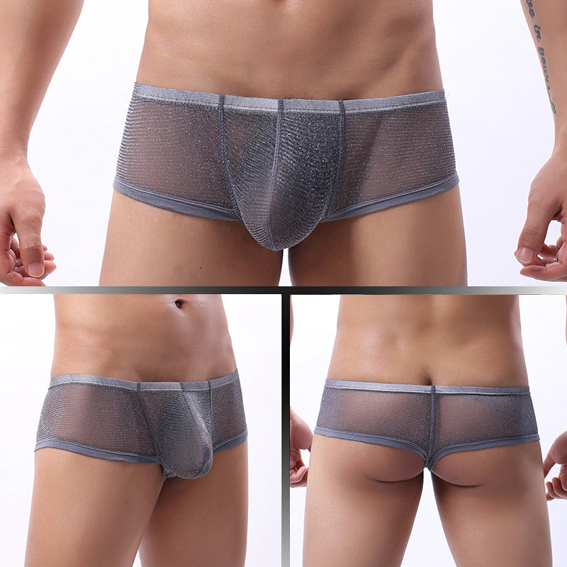Breathable Mesh Men's Low Waist Underwear