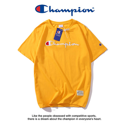 Japanese Style Champion 3D Embroidered Couple T-Shirts