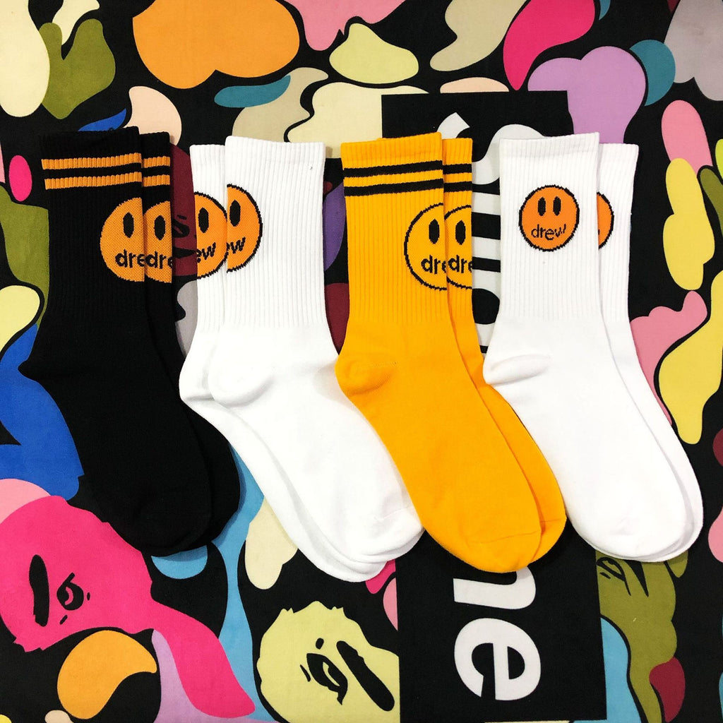 Smiley Face Socks, Athletic Socks, Couple Socks