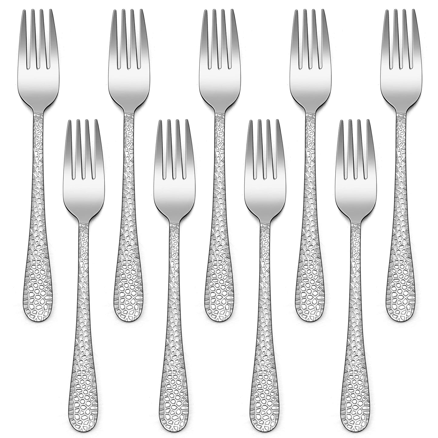 9-Piece Stainless Steel Kids Forks HaWare Toddler Forks Kids Silverware Preschooler Utensils Baby Forks for Self Feeding Mini Flatware Set for Home Kitchen School Healthy and Dishwasher Safe
