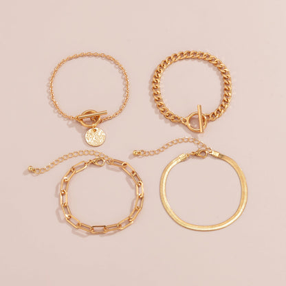 Metal Wind Hollow Chain Bracelet Snake Bone Metal Bracelet