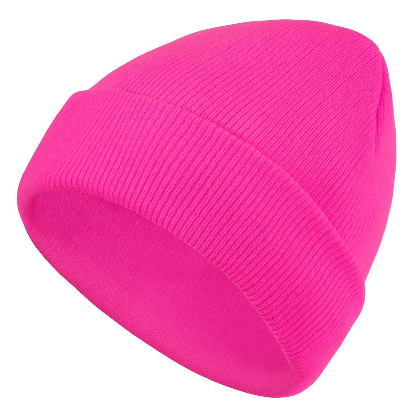 Zando Unisex Hot Pink Beanie Cute Kids Winter Beanie Hat for Girls Boys Slouchy Warm Soft Baby Winter Hat for Girls Boys Beanie Knit Hat Toddler Winter Beanies for Kids Hallowenn Accessories One Size