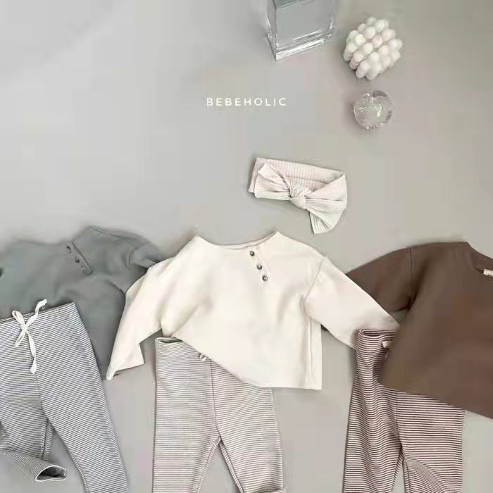 Korean Style Baby Long Sleeve Cotton T-Shirt