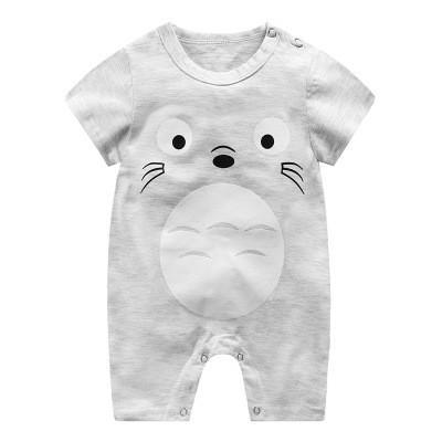 Cute Cartoon Printed Short Sleeve Baby Bodysuits