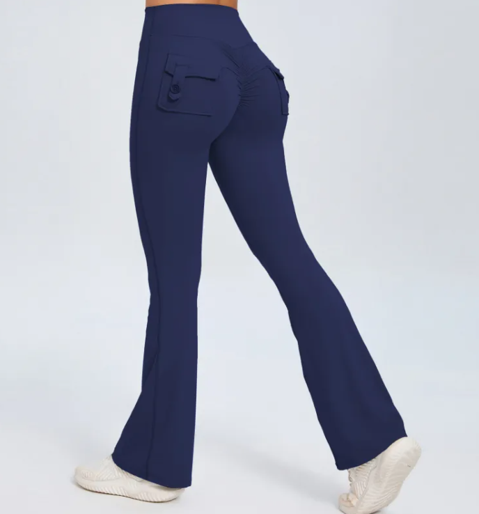 Wide-Leg Sports Leggings