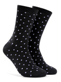 Forony Mens Dress Socks Purple Polka Dots Dress Socks Cotton Polka Dots Socks Purple Socks for Men Crew