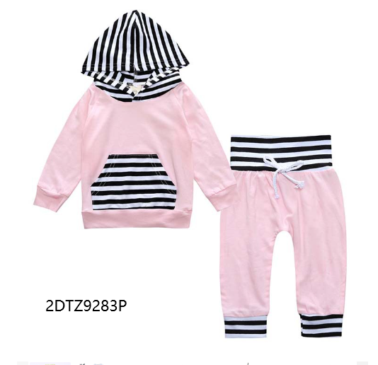 Spring Autumn Long Sleeve T-Shirt Baby Outfit Set