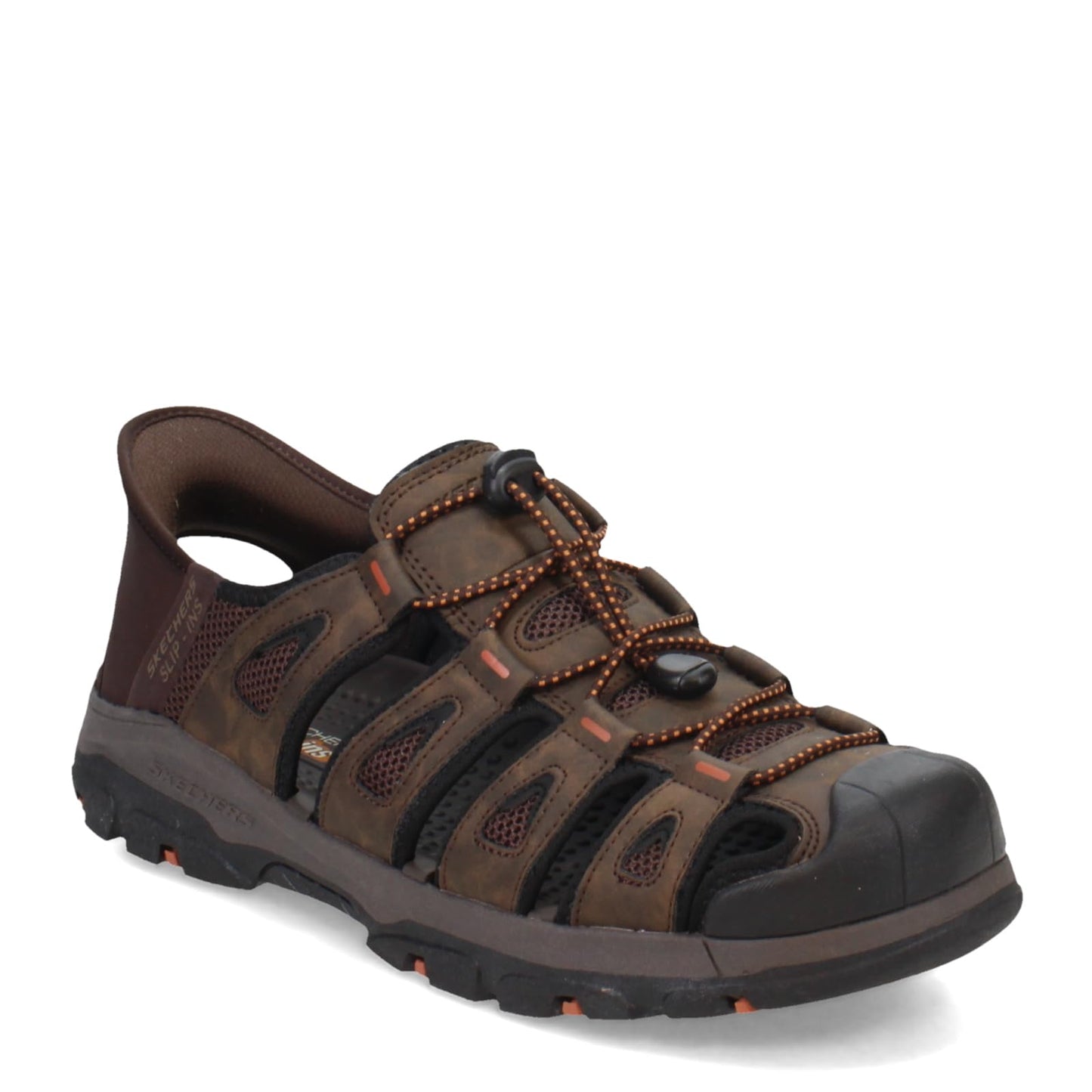 Skechers USA Mens Mens Tresmen-Norvick Fisherman Sandal Chocolate 10.5